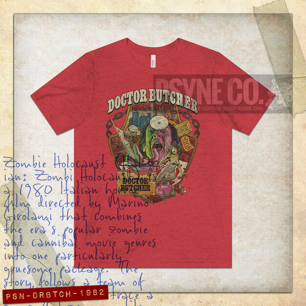 Doctor Butcher M.D. 1982 Vintage Men's T-Shirt