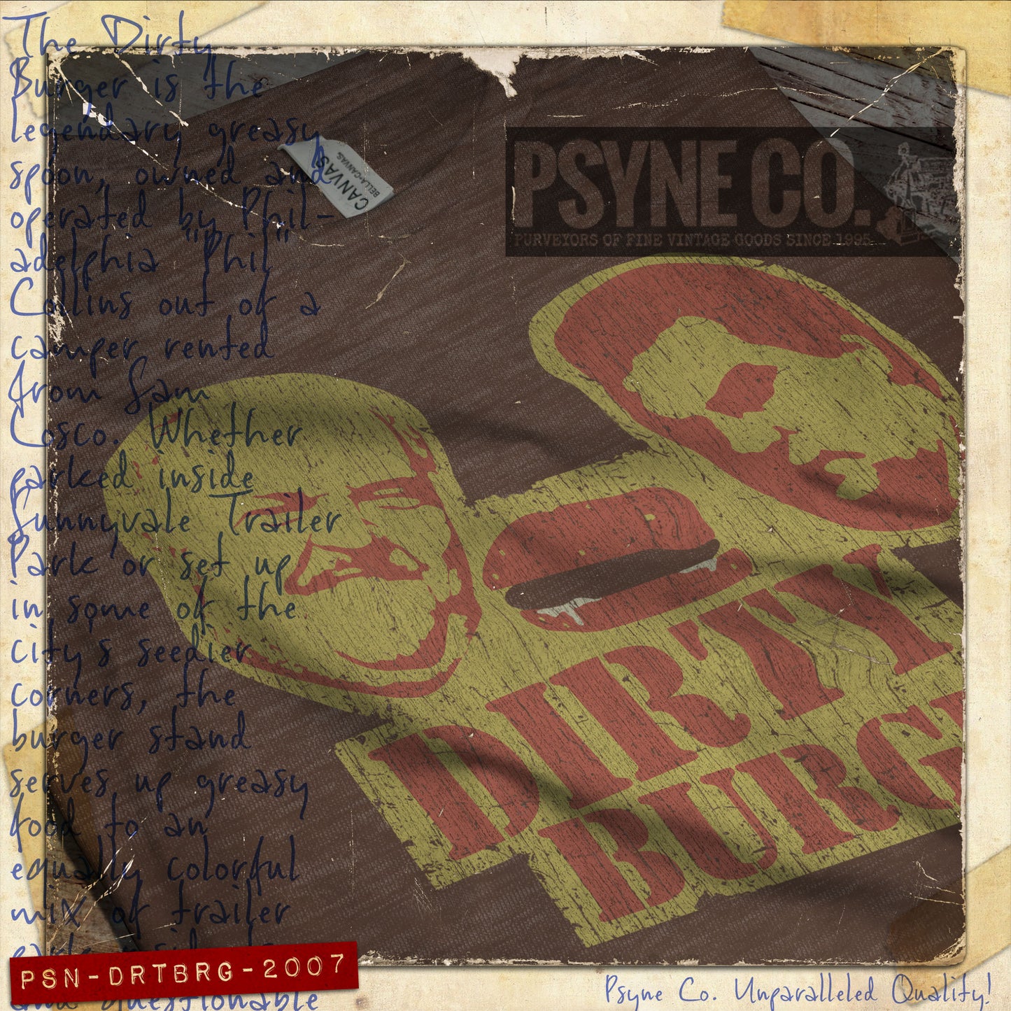 Dirty Burger 2007 Vintage Men's T-Shirt