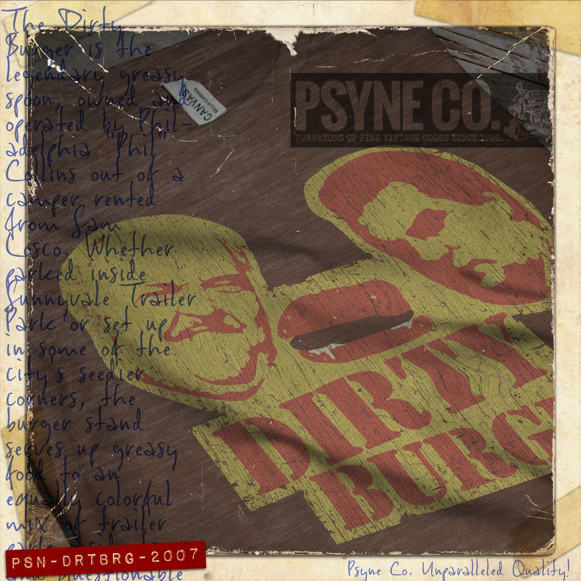 Dirty Burger 2007 Vintage Men's T-Shirt