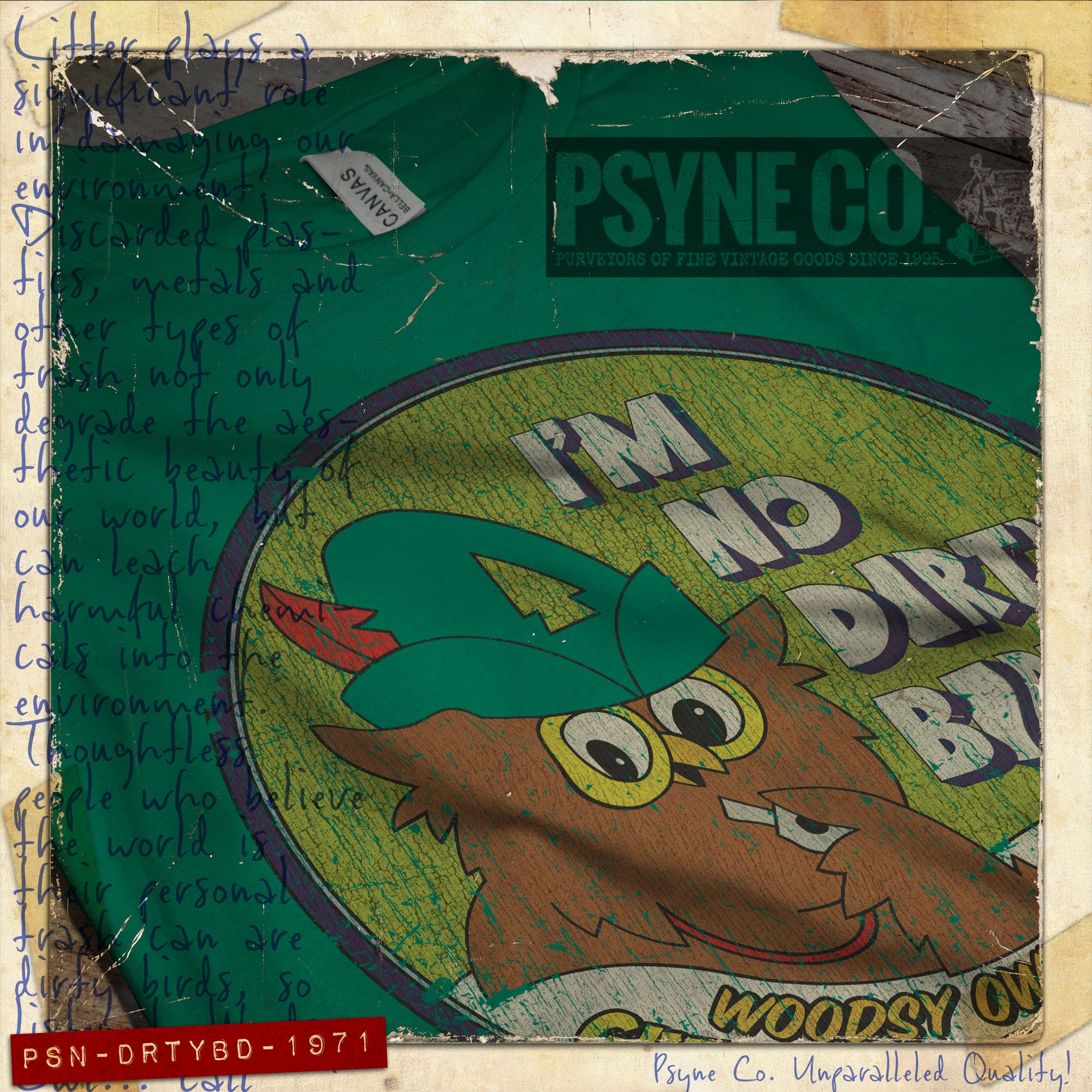 I'm No Dirty Bird 1971 Vintage Men's T-Shirt