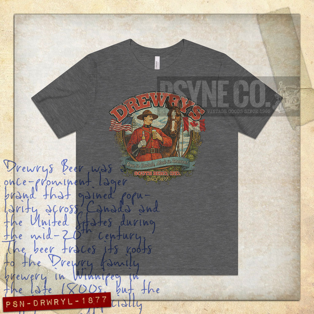 Drewrys Lager 1877 Vintage Men's T-Shirt