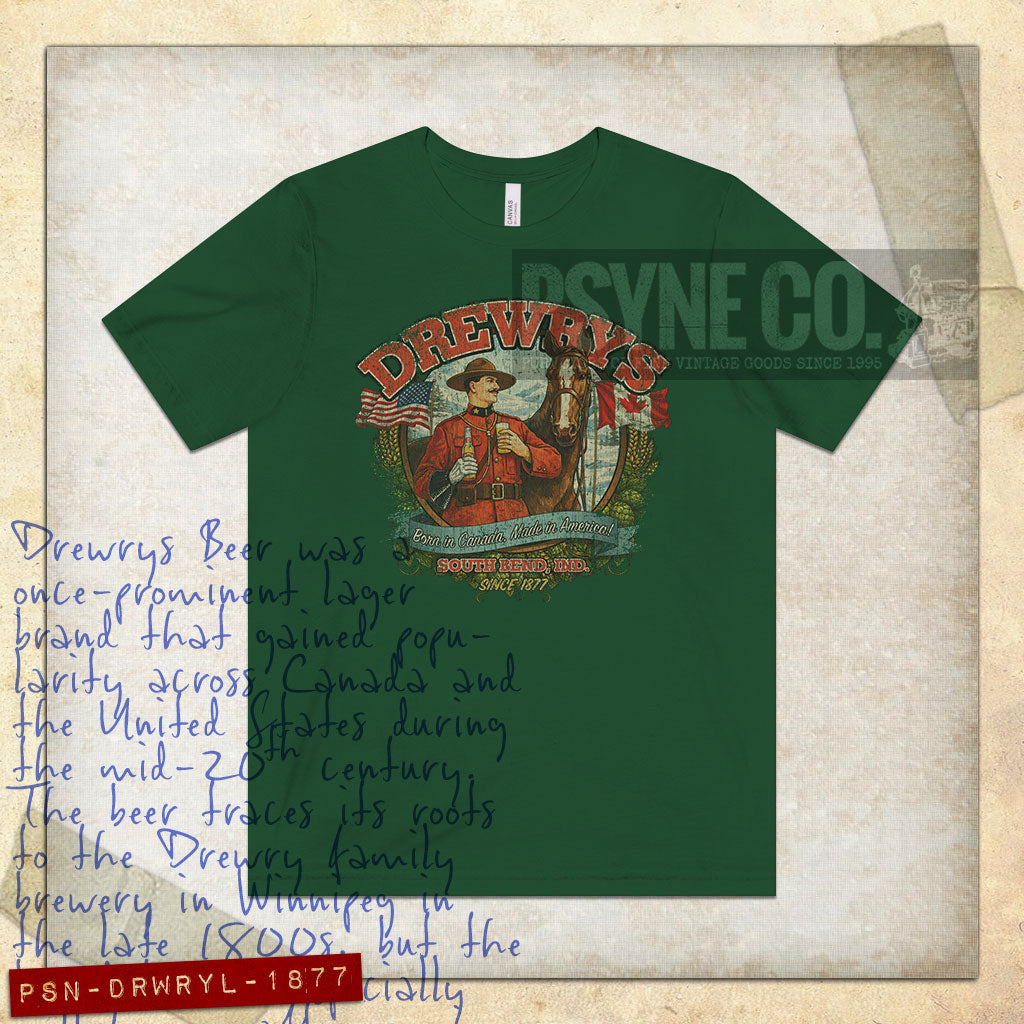 Drewrys Lager 1877 Vintage Men's T-Shirt