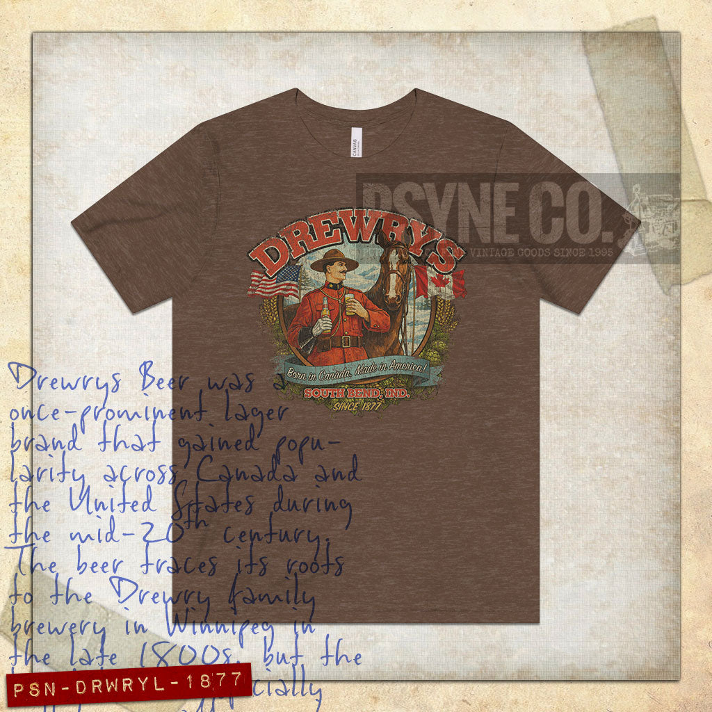 Drewrys Lager 1877 Vintage Men's T-Shirt