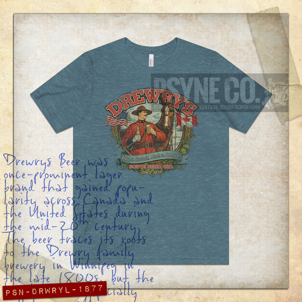 Drewrys Lager 1877 Vintage Men's T-Shirt