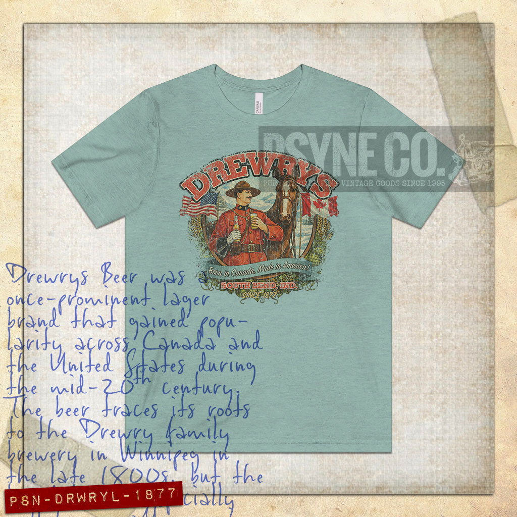 Drewrys Lager 1877 Vintage Men's T-Shirt