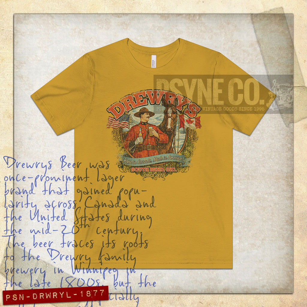 Drewrys Lager 1877 Vintage Men's T-Shirt