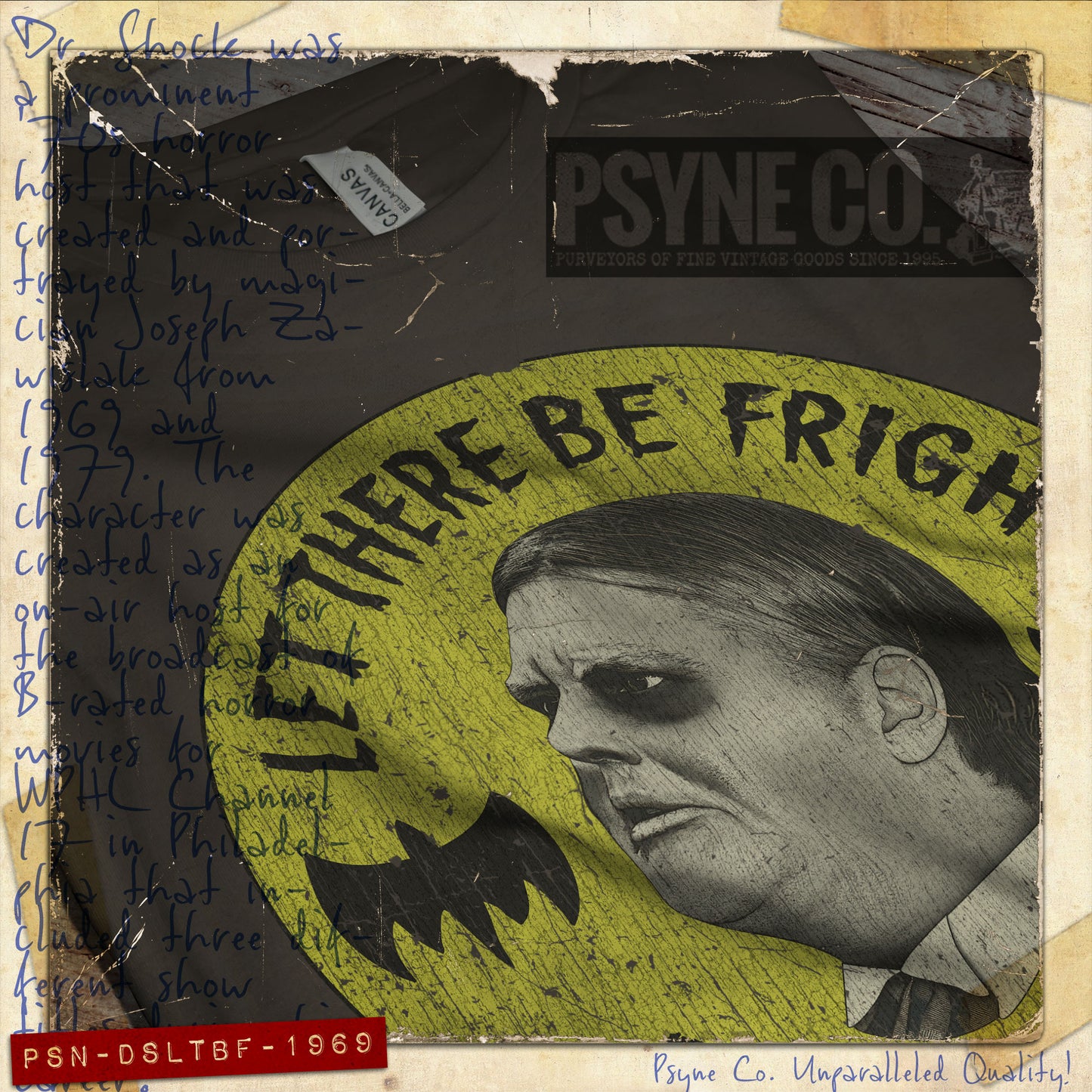 Dr. Shock Let There Be Fright 1969 Vintage Men's T-Shirt