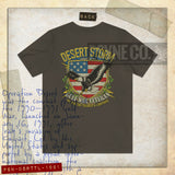 Desert Storm Gulf War Veteran Thunder & Lightning 1991 F/B Vintage Men's T-Shirt