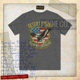 Desert Storm Gulf War Veteran Thunder & Lightning 1991 F/B Vintage Men's T-Shirt