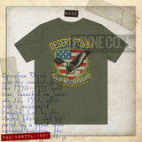 Desert Storm Gulf War Veteran Thunder & Lightning 1991 F/B Vintage Men's T-Shirt