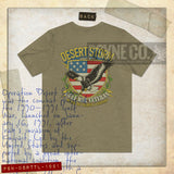 Desert Storm Gulf War Veteran Thunder & Lightning 1991 F/B Vintage Men's T-Shirt