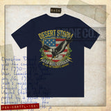 Desert Storm Gulf War Veteran Thunder & Lightning 1991 F/B Vintage Men's T-Shirt