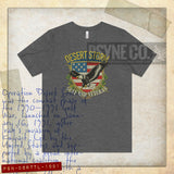 Desert Storm Gulf War Veteran Thunder & Lightning 1991 Vintage Men's T-Shirt