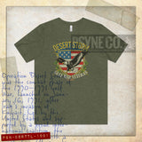 Desert Storm Gulf War Veteran Thunder & Lightning 1991 Vintage Men's T-Shirt