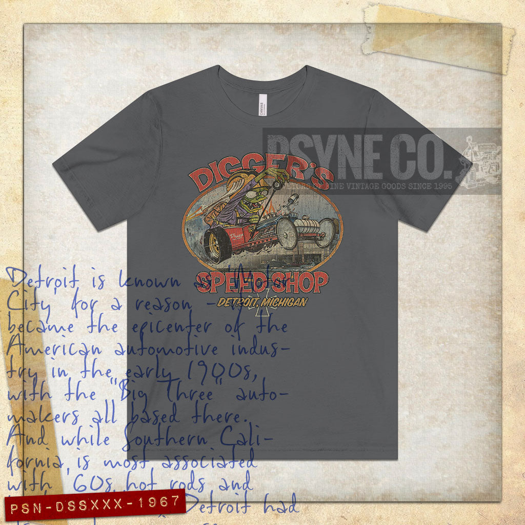 Digger's Speed Shop 1967 Vintage Men's T-Shirt