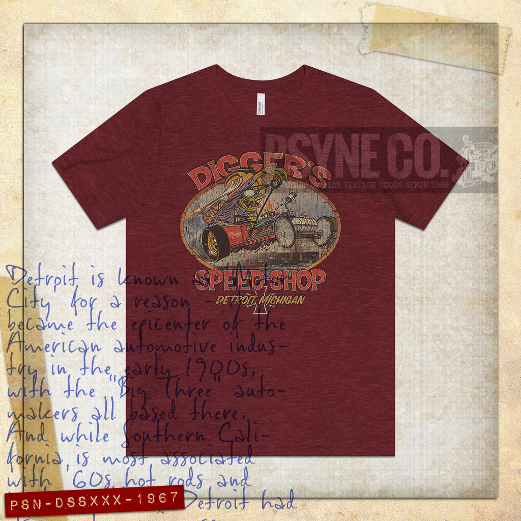 Digger's Speed Shop 1967 Vintage Men's T-Shirt