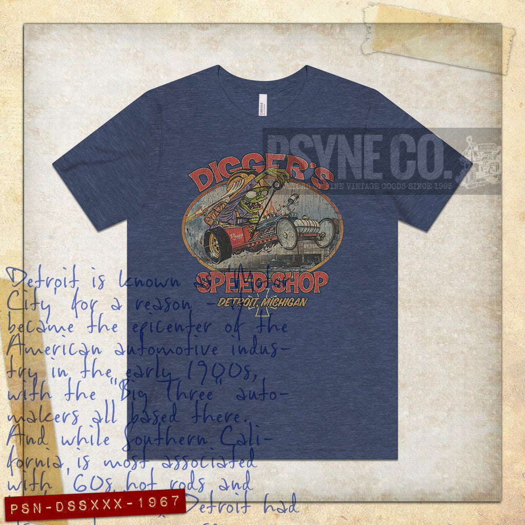 Digger's Speed Shop 1967 Vintage Men's T-Shirt