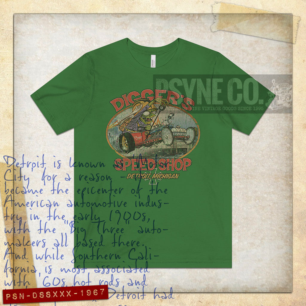 Digger's Speed Shop 1967 Vintage Men's T-Shirt