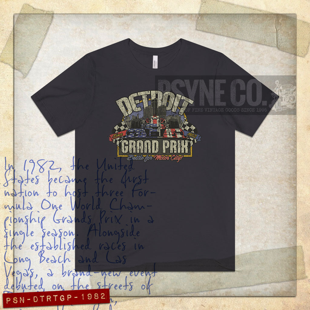 Detroit Grand Prix 1982 Vintage Men's T-Shirt