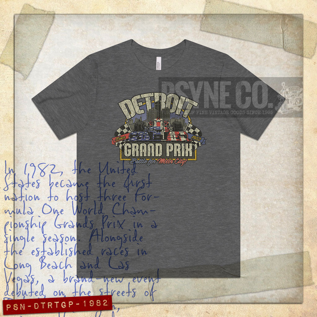 Detroit Grand Prix 1982 Vintage Men's T-Shirt