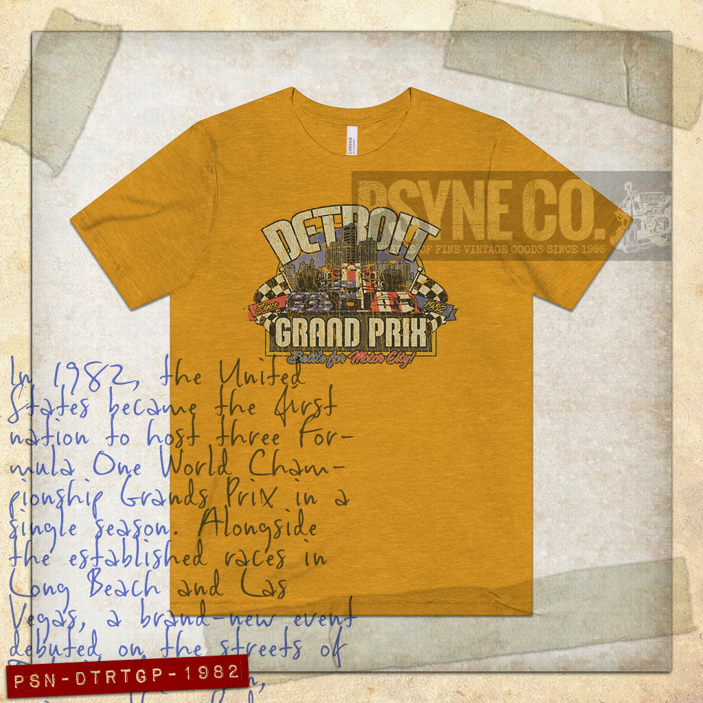 Detroit Grand Prix 1982 Vintage Men's T-Shirt