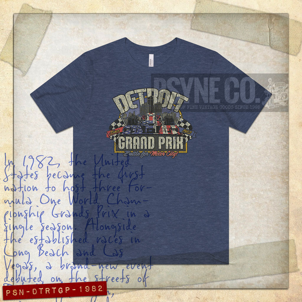 Detroit Grand Prix 1982 Vintage Men's T-Shirt