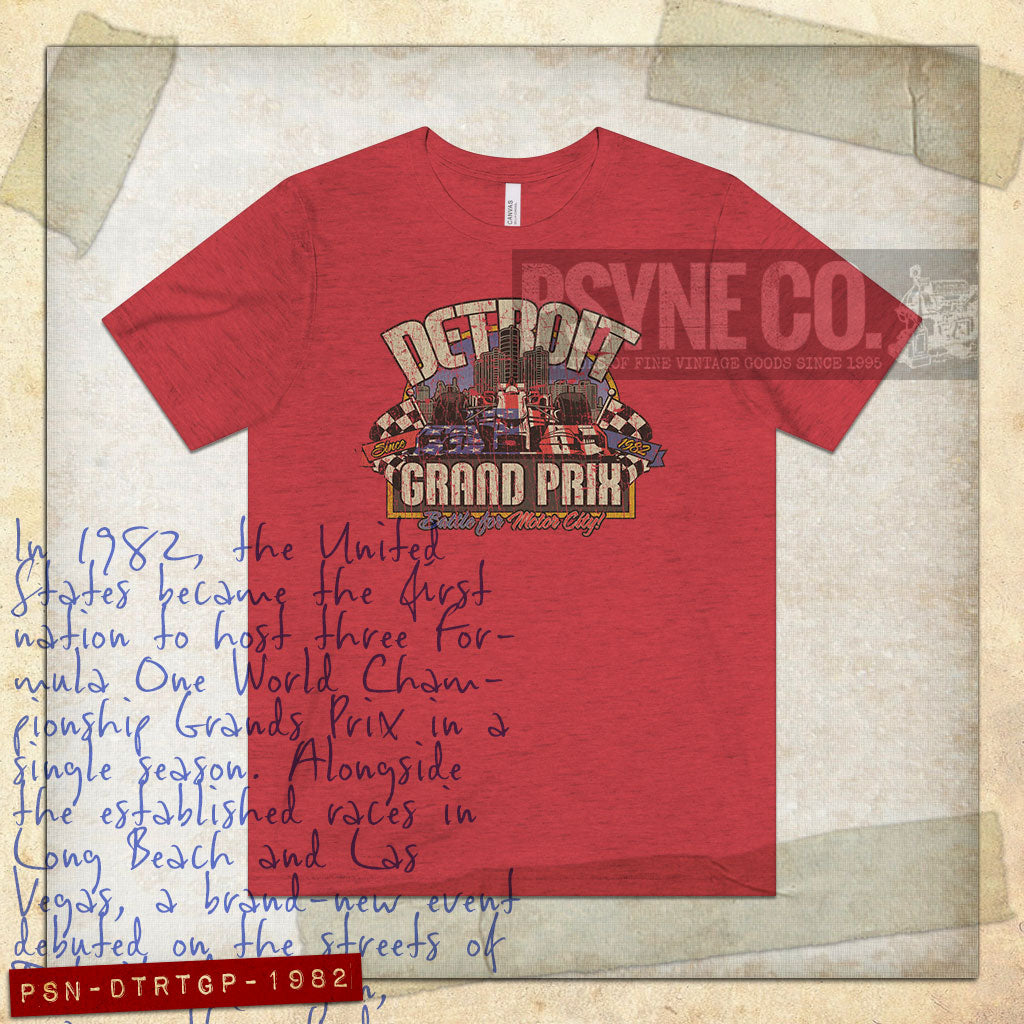 Detroit Grand Prix 1982 Vintage Men's T-Shirt
