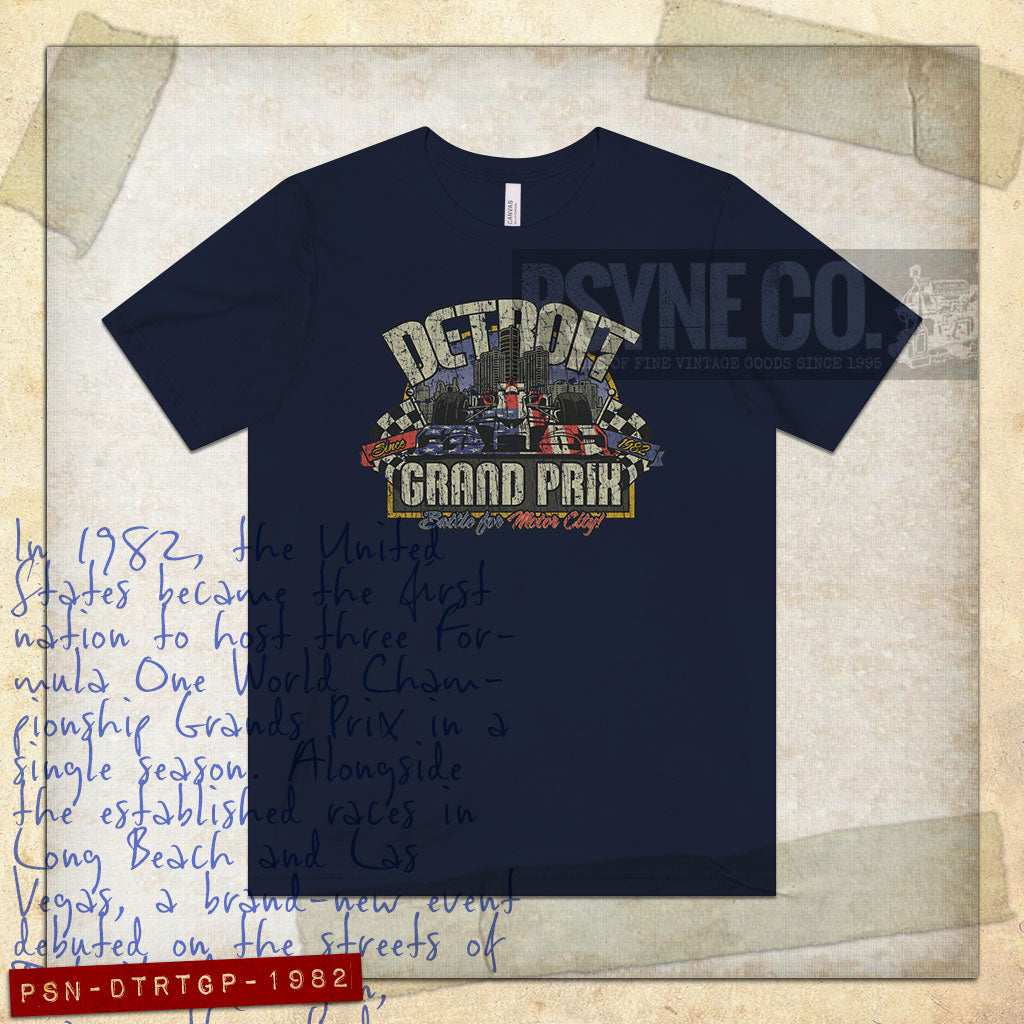 Detroit Grand Prix 1982 Vintage Men's T-Shirt