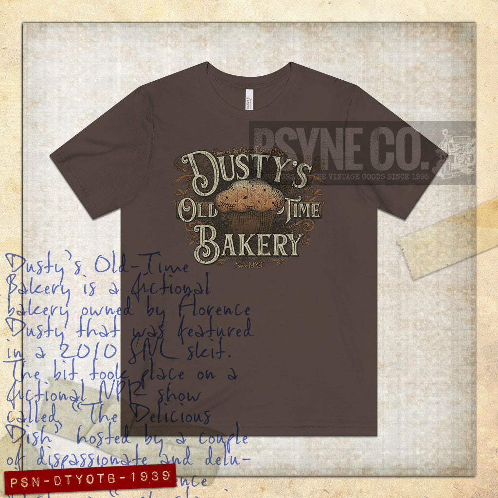 Dusty’s Old-Time Bakery 1939 Vintage Men's T-Shirt