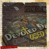 Devoted Dan's Used Cars 1968 Vintage Men's T-Shirt