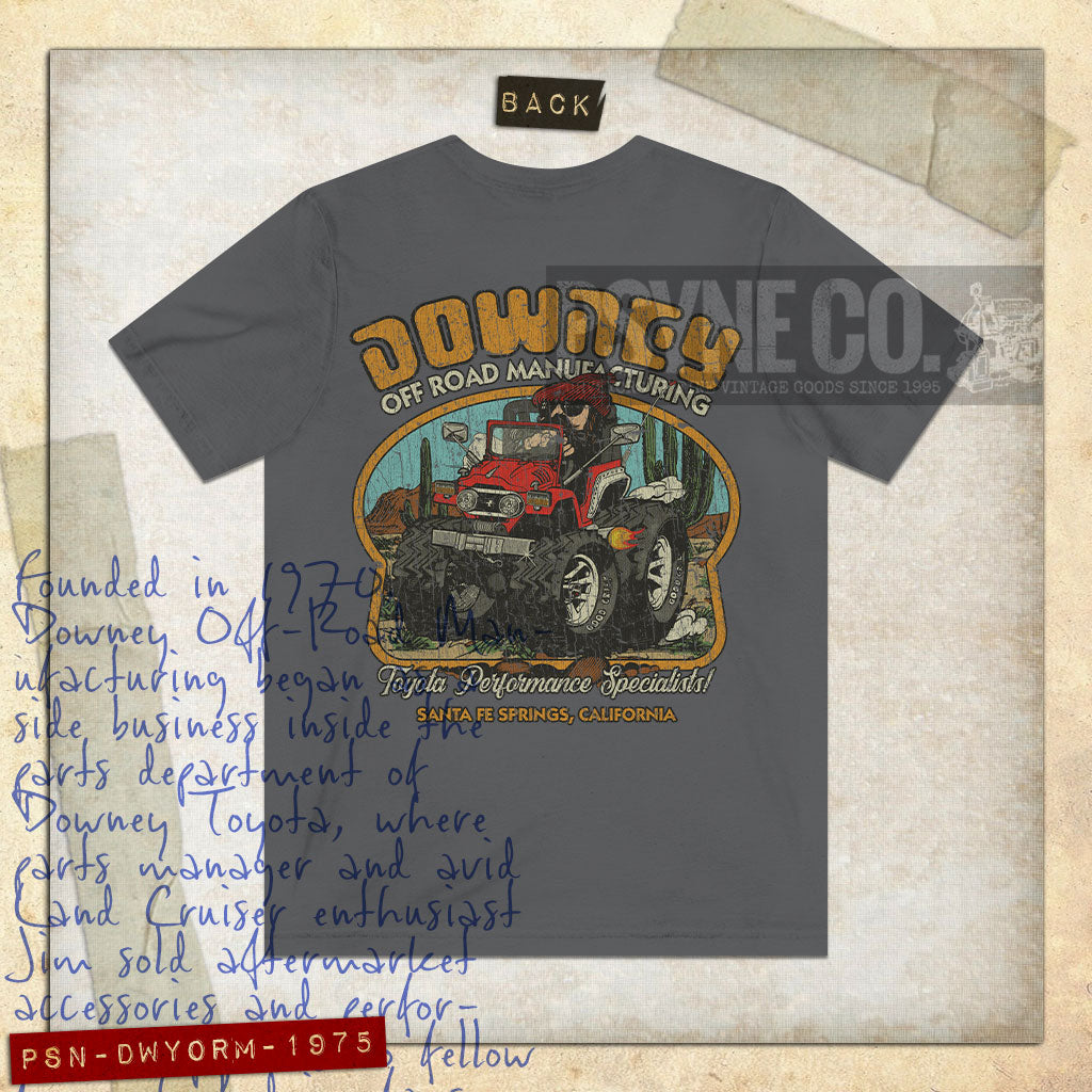 Downey Off Road Manufacturing 1975 F/B Vintage Men's T-Shirt