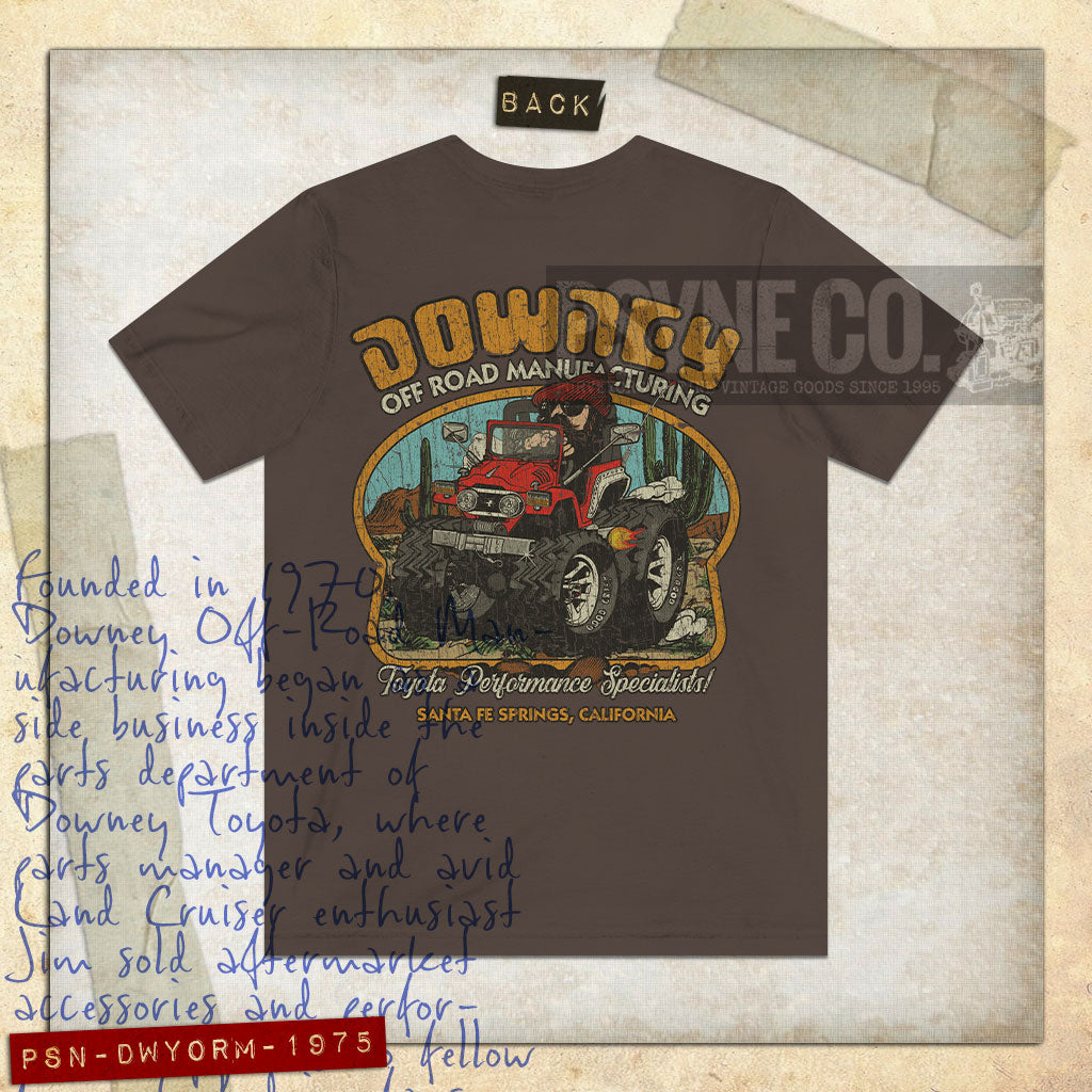 Downey Off Road Manufacturing 1975 F/B Vintage Men's T-Shirt