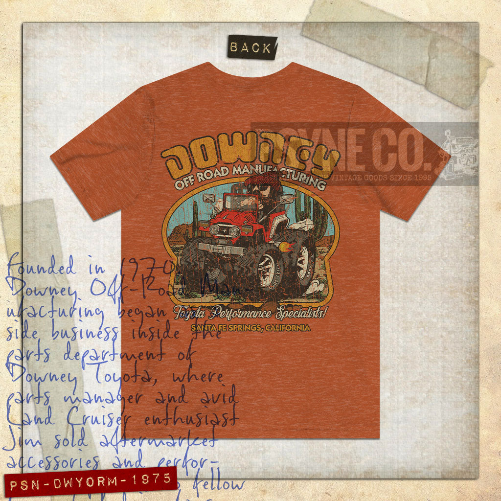 Downey Off Road Manufacturing 1975 F/B Vintage Men's T-Shirt