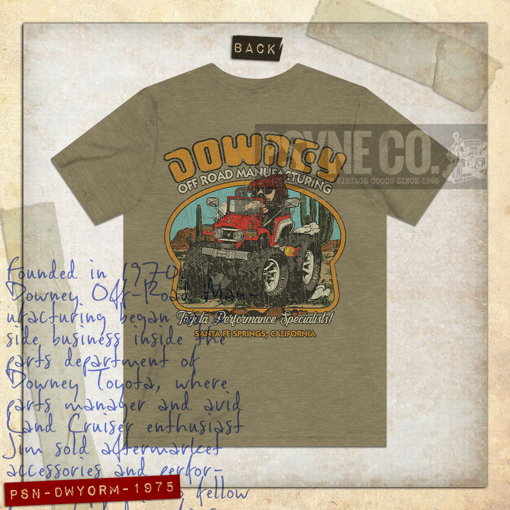 Downey Off Road Manufacturing 1975 F/B Vintage Men's T-Shirt
