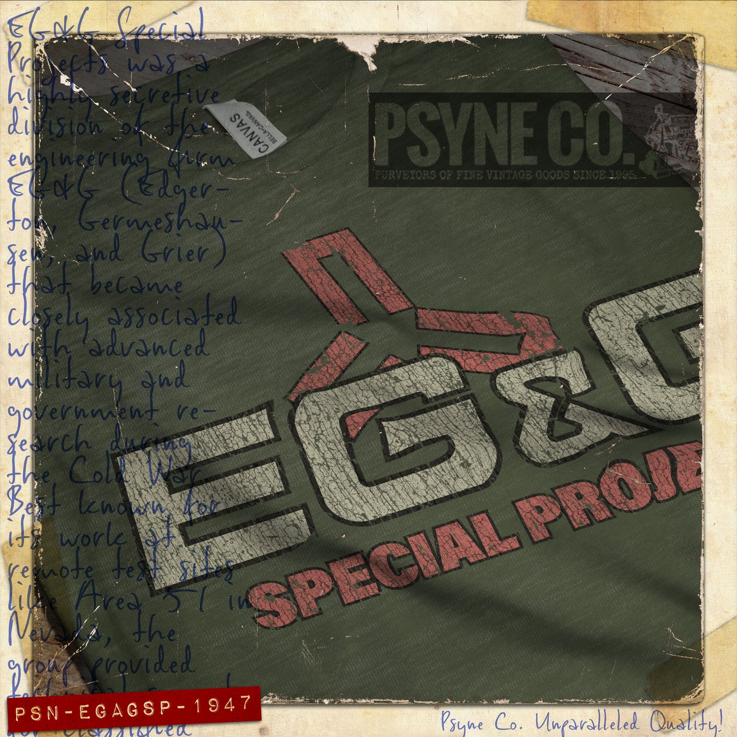 EG&G Special Projects 1947 Vintage Men's T-Shirt