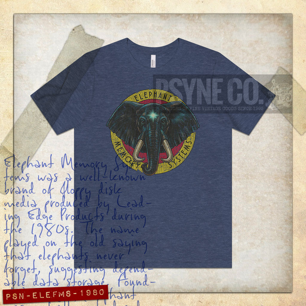 Elephant Memory Systems 1980 Vintage Men's T-Shirt
