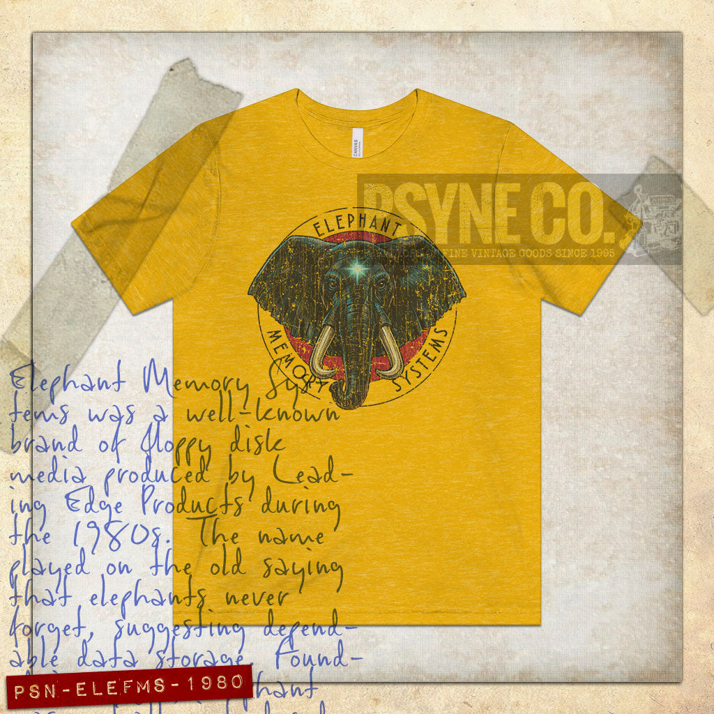 Elephant Memory Systems 1980 Vintage Men's T-Shirt