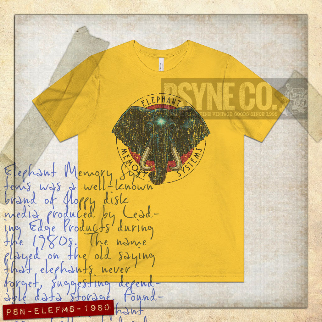 Elephant Memory Systems 1980 Vintage Men's T-Shirt