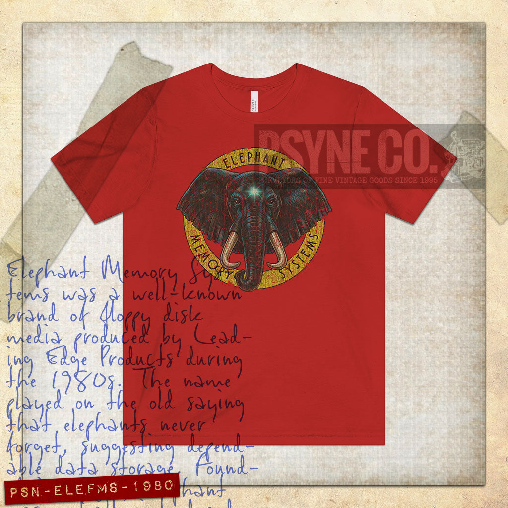 Elephant Memory Systems 1980 Vintage Men's T-Shirt