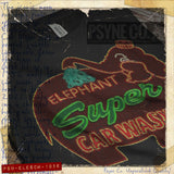 Elephant Super Car Wash 1956 Vintage Men’s T-Shirt