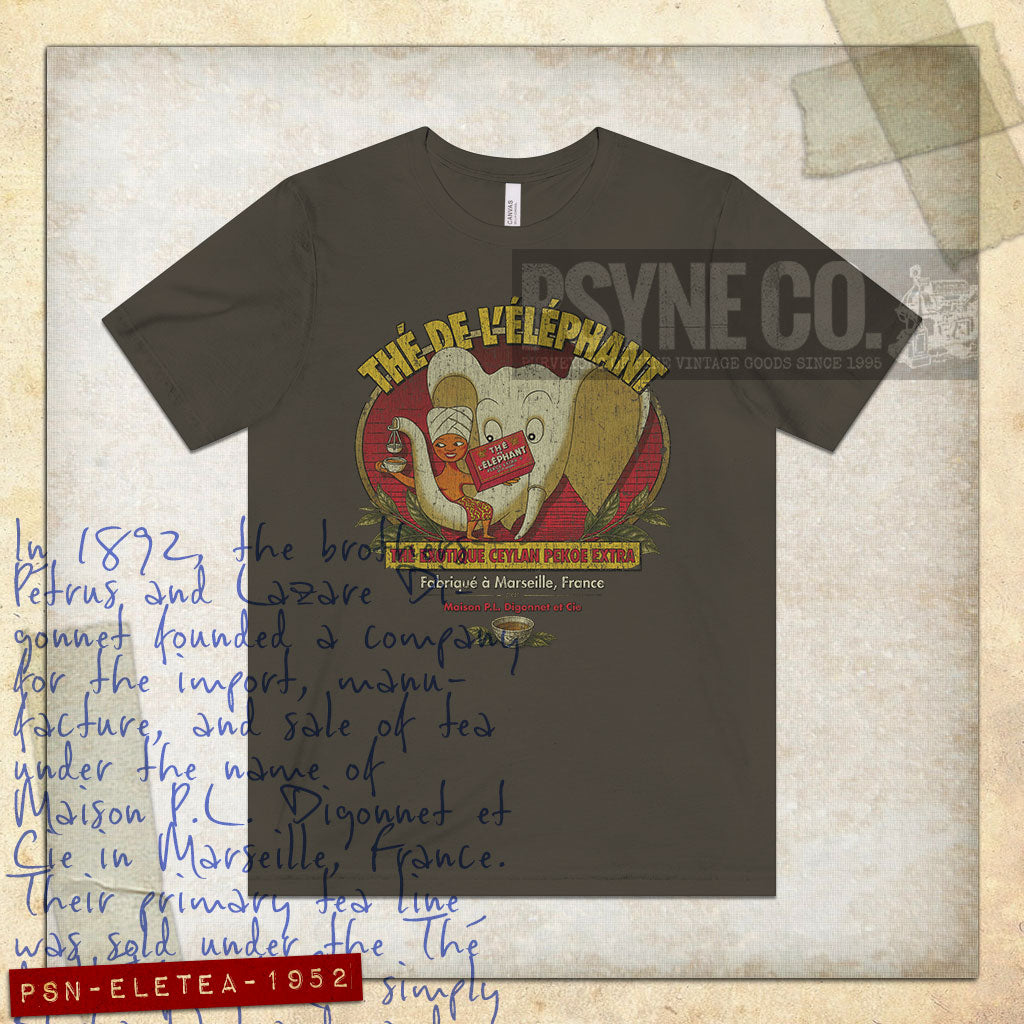 Thé de l'Éléphant 1952 Vintage Men's T-Shirt