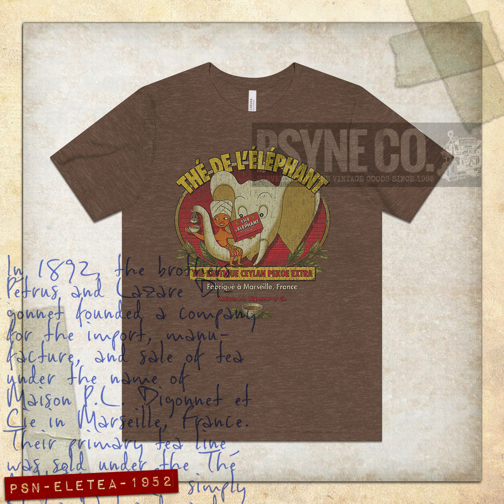 Thé de l'Éléphant 1952 Vintage Men's T-Shirt