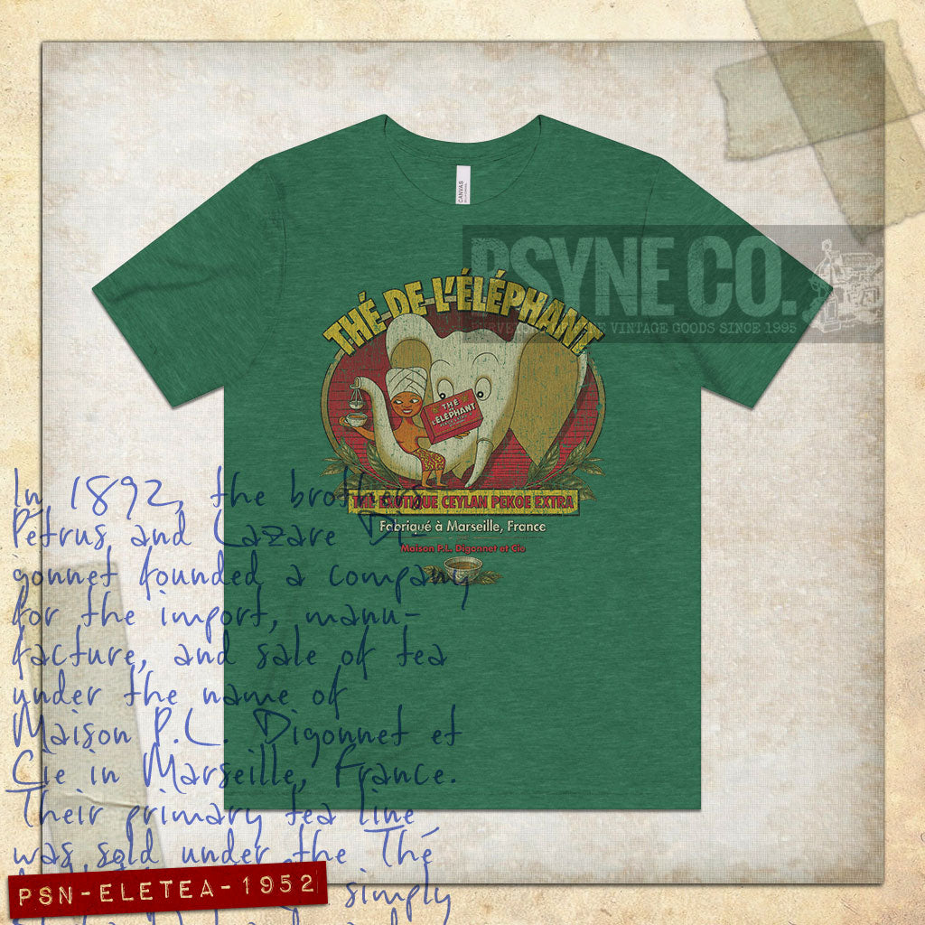 Thé de l'Éléphant 1952 Vintage Men's T-Shirt
