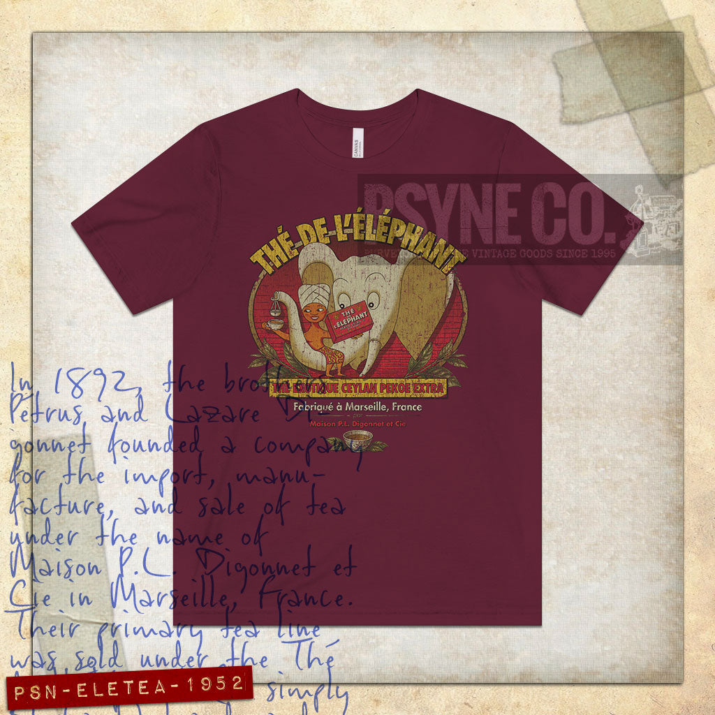 Thé de l'Éléphant 1952 Vintage Men's T-Shirt