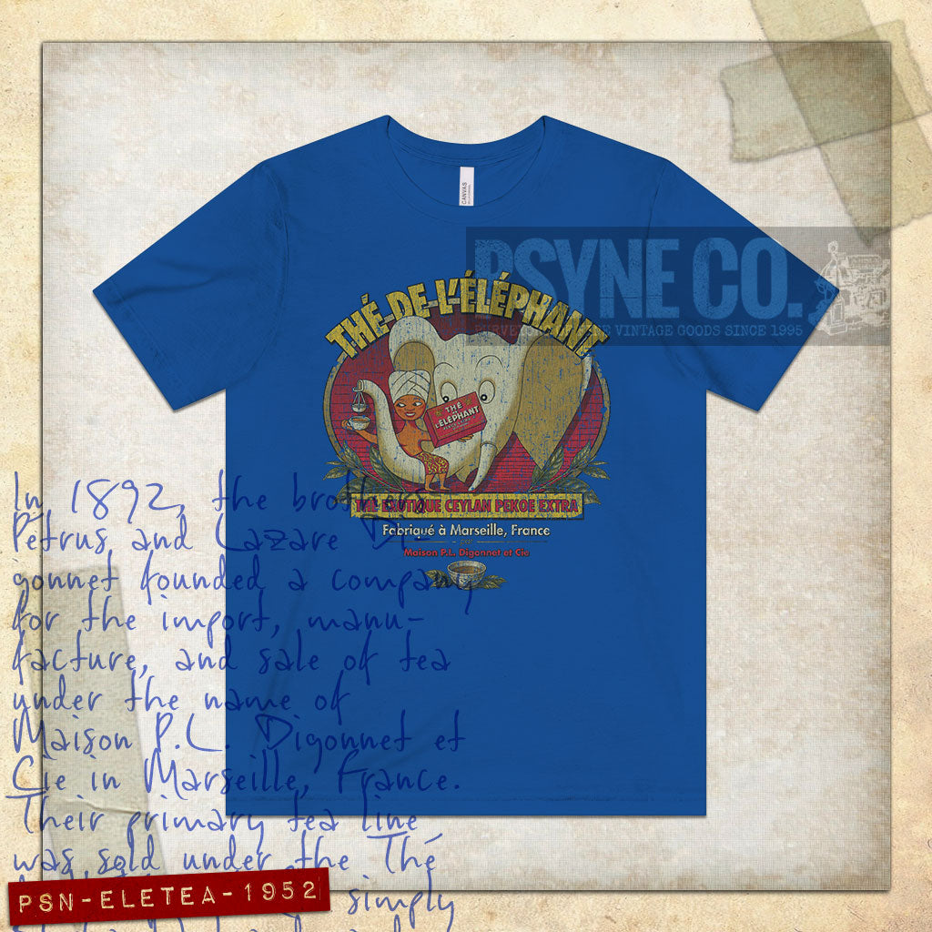Thé de l'Éléphant 1952 Vintage Men's T-Shirt