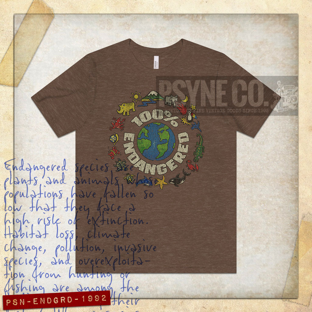 100% Endangered 1992 Vintage Men's T-Shirt