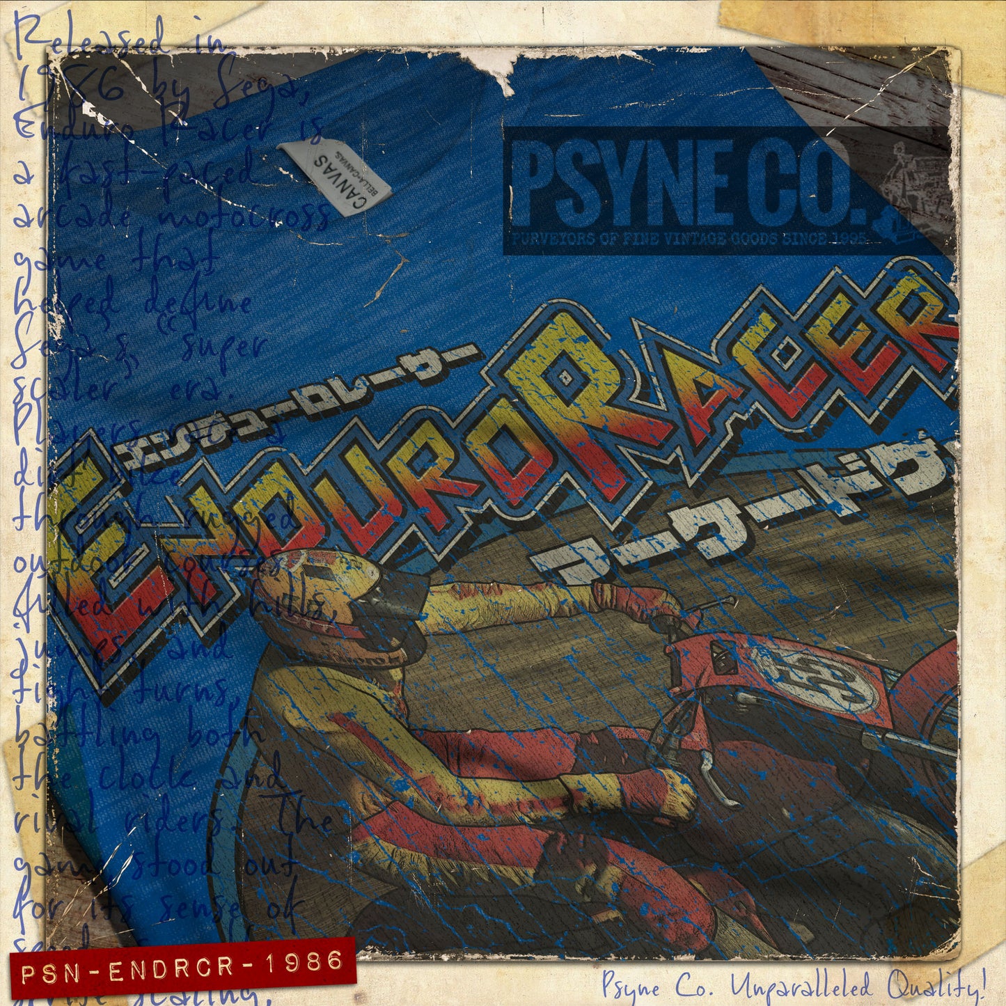 Enduro Racer 1986 Vintage Men's T-Shirt