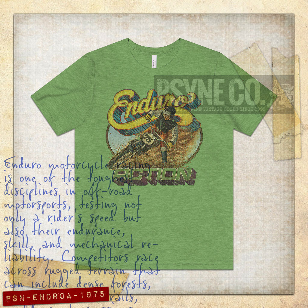 Enduro Action 1975 Vintage Men’s T-Shirt