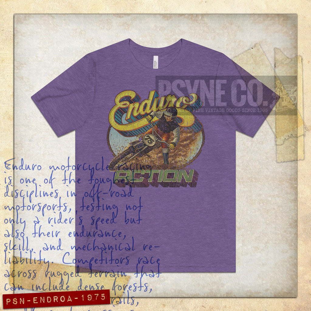 Enduro Action 1975 Vintage Men’s T-Shirt