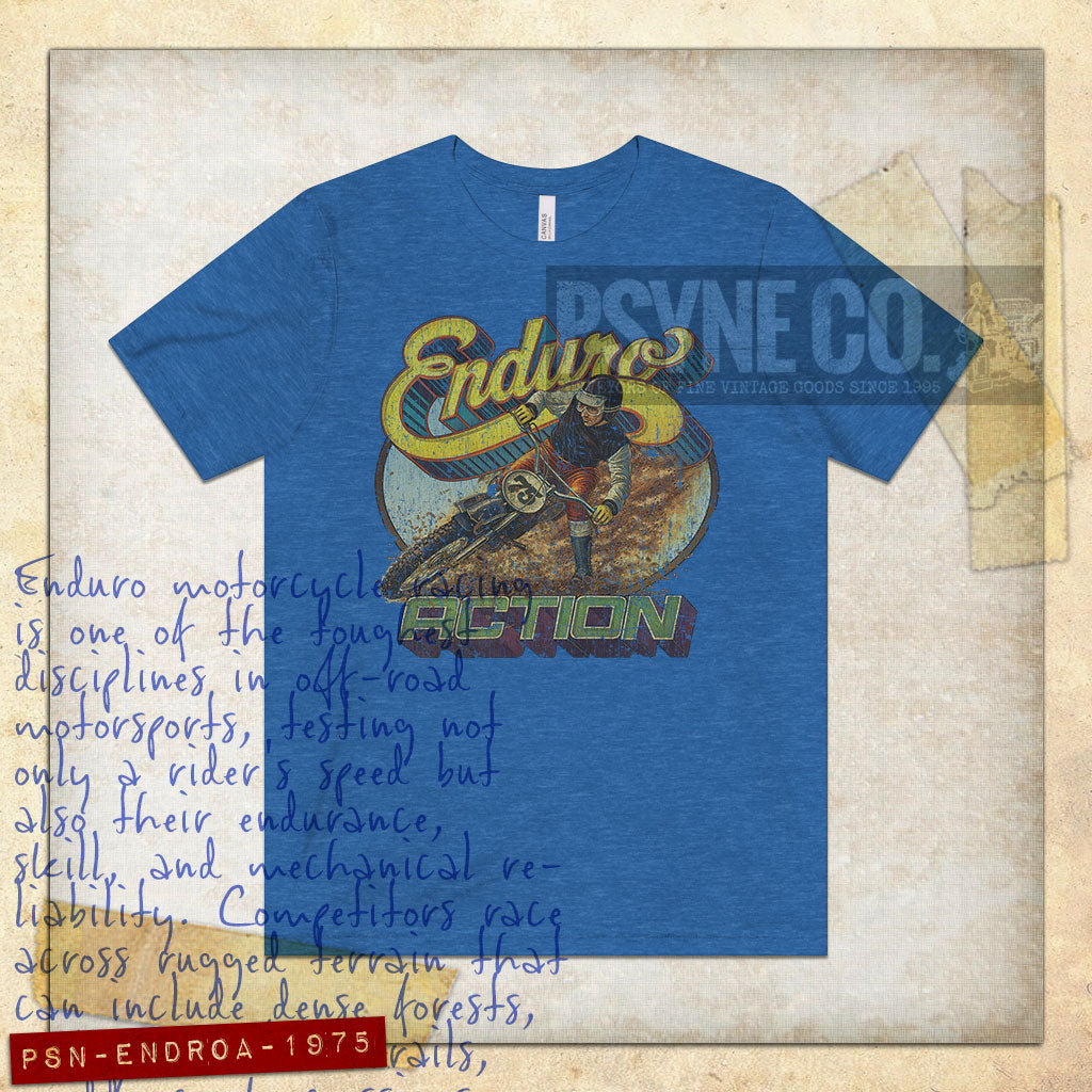 Enduro Action 1975 Vintage Men’s T-Shirt